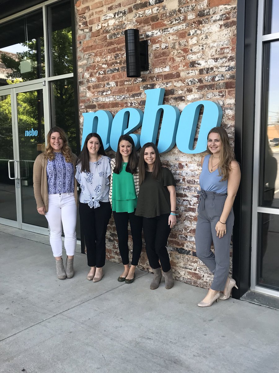 bobcatprssa's tweet photo. Our last shadow day of the semester was such a success! We love giving our members the opportunity to shadow and network at agencies. Big thank you to Nebo for hosting us at their office in Atlanta today. #gcsuprssa https://t.co/NFnd4tvVKl
