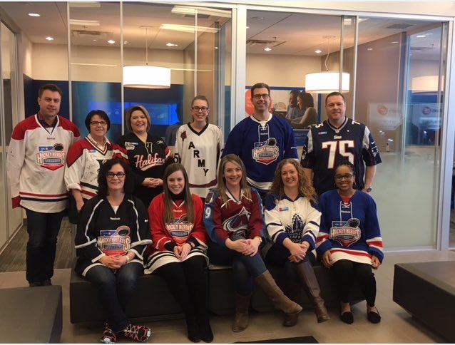 LeeWinchester1's tweet photo. Team BMO MicMac Mall branch Dartmouth, NS in support of #humboldtstong #JerseyForHumboldt #ProudToWorkAtBMO @Lynda1Taylor @LeeWinchester1 #BeingAPD https://t.co/3T5Mj0jxf8
