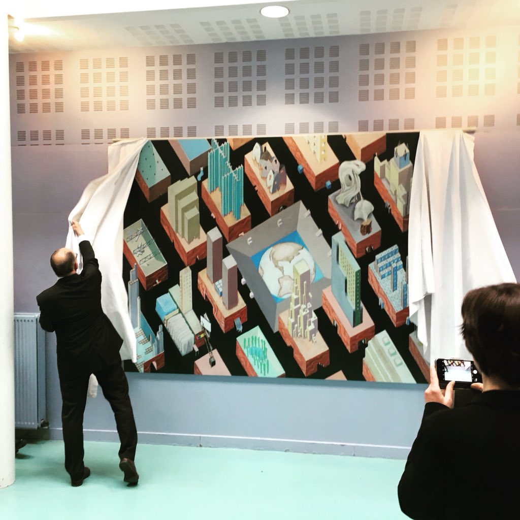 Inauguration au lycée Gaudier-Brzeska du dispositif Diptyque, « espace de transmutation du quotidien » (Fr. Bonneau, président de la région Centre-Val de Loire) <a href="/FracCentre/">Frac Centre-Val de Loire</a> #remkoolhaas #architecture