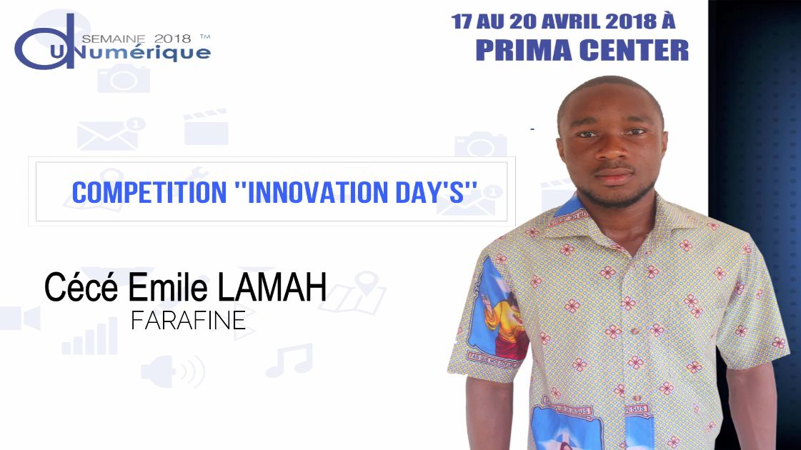 semainedunumgn's tweet photo. - Compétitions Innovations Days -
Il souhaite reconstruire le passé des peuples à travers le numérique.
@orangeguinee_gn, @MTNGuinee, @APIP_Guinee 
Inscription  👉🏼  👉🏼https://t.co/M4zwSltMg6 
#SemDuNum18 #Team224 #communicationdigitale #MPTEN #APIP https://t.co/ZaOlp7GaTU