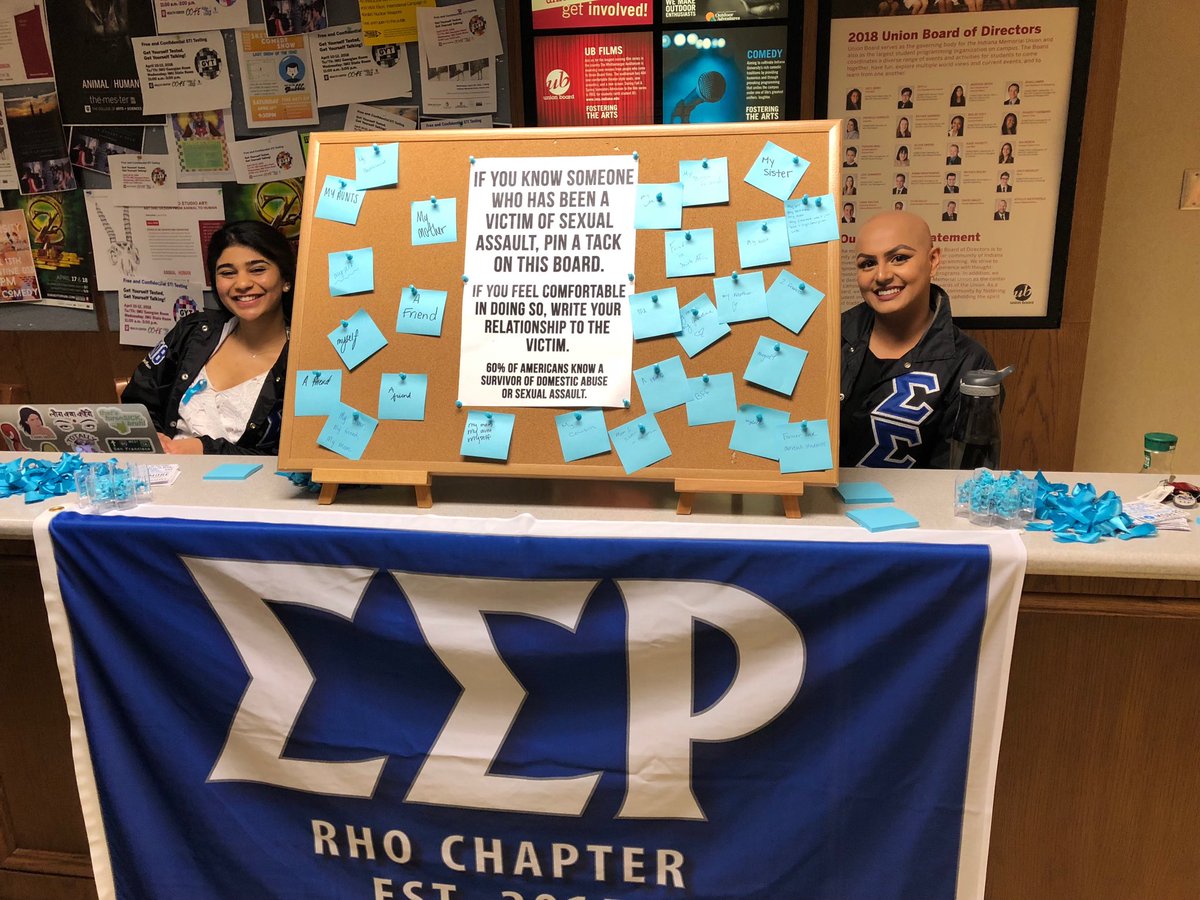 Thank you to Sigma Sigma Rho for supporting Sexual Assault Awareness Month!
