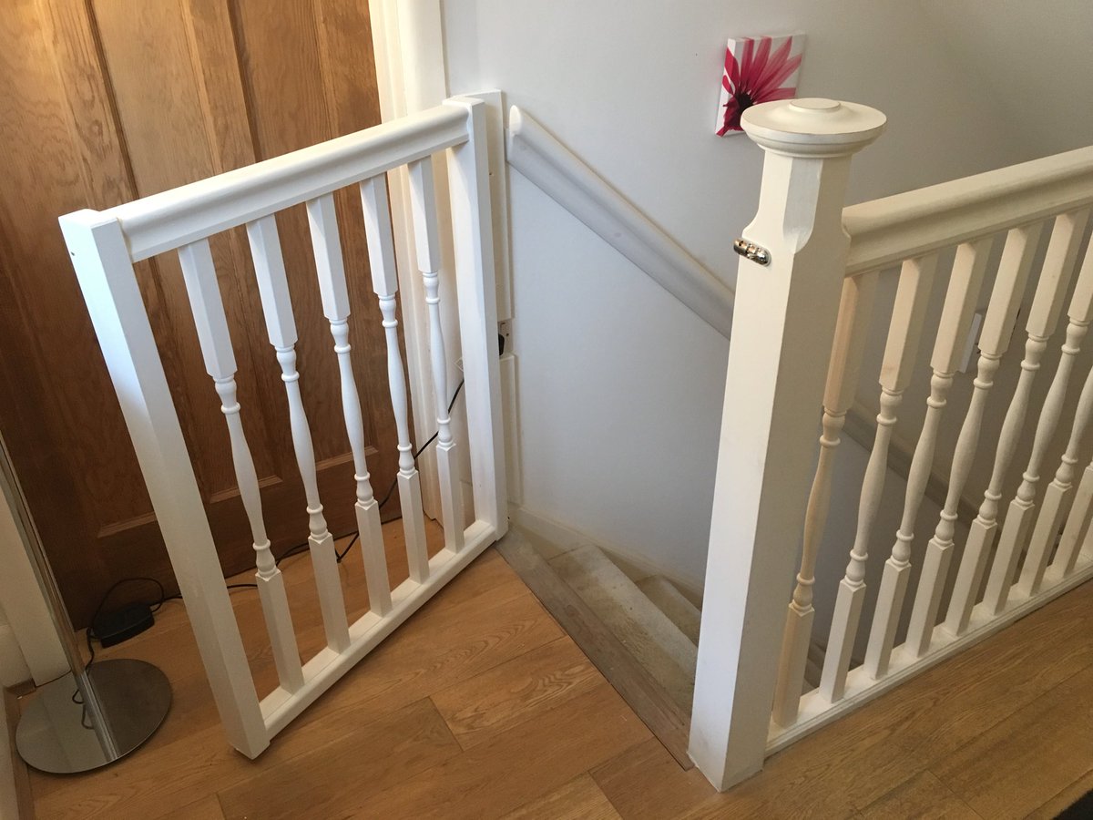 spindle stair gate