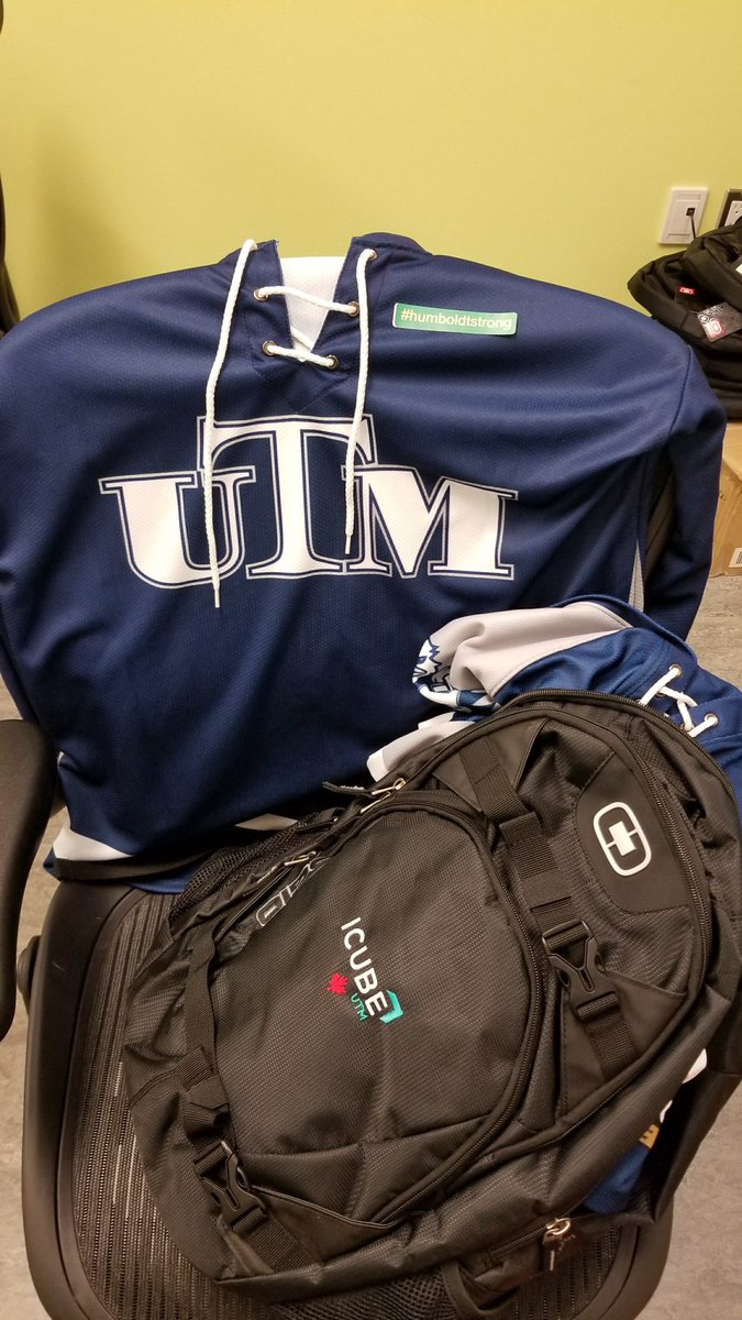 IMIUofT's tweet photo. Thanks to our very own @SamDumcum from @IcubeUTM and @mamtemerity from the Mississauga Academy of Medicine/@UofTMDprogram for really ramping up today's #UTMBroncos fundraiser! ππ #uoft
Donate at: https://t.co/wI2BfIcoac
#JerseyForHumboldt #JerseyDay https://t.co/WEa58aBy5W