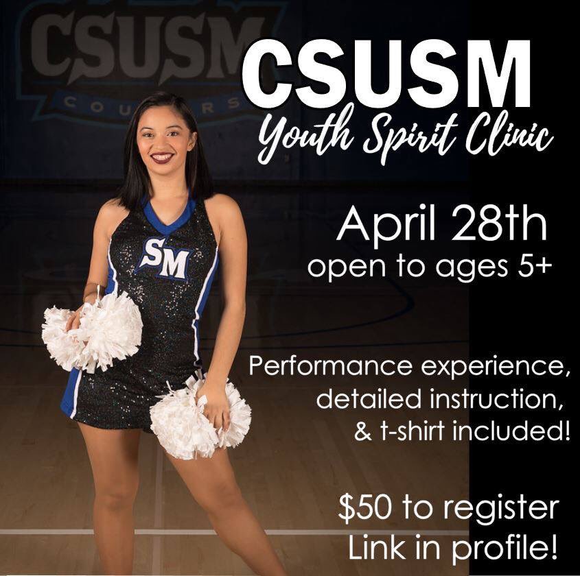 csusmdance's tweet image. Don’t miss out on our TWO upcoming clinics ‼️‼️ For registration follow the link in our bio. Can’t wait to see you there💙🐾