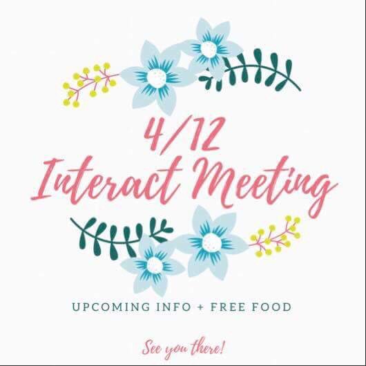 JFKHS_Interact's tweet photo. Surprise! There will be an interact meeting today during lunch in Lydons! See you there :-) https://t.co/8q1pwsBnOy