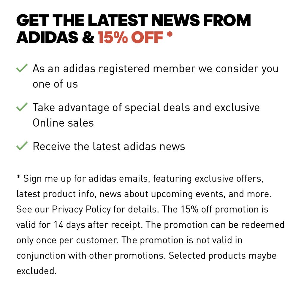 newsletter adidas 15