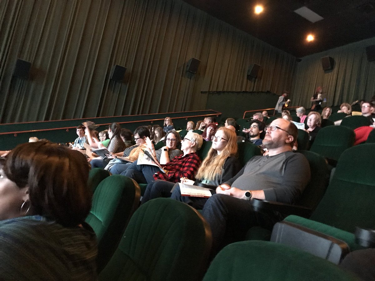 A great turnout at <a href="/CrossroadsFilm/">Crossroads Film Fest</a> Fest sir student showcase now. Clinton High brought a bus to support Josh Wright of <a href="/MSYouthMedia/">MS YMP</a>!