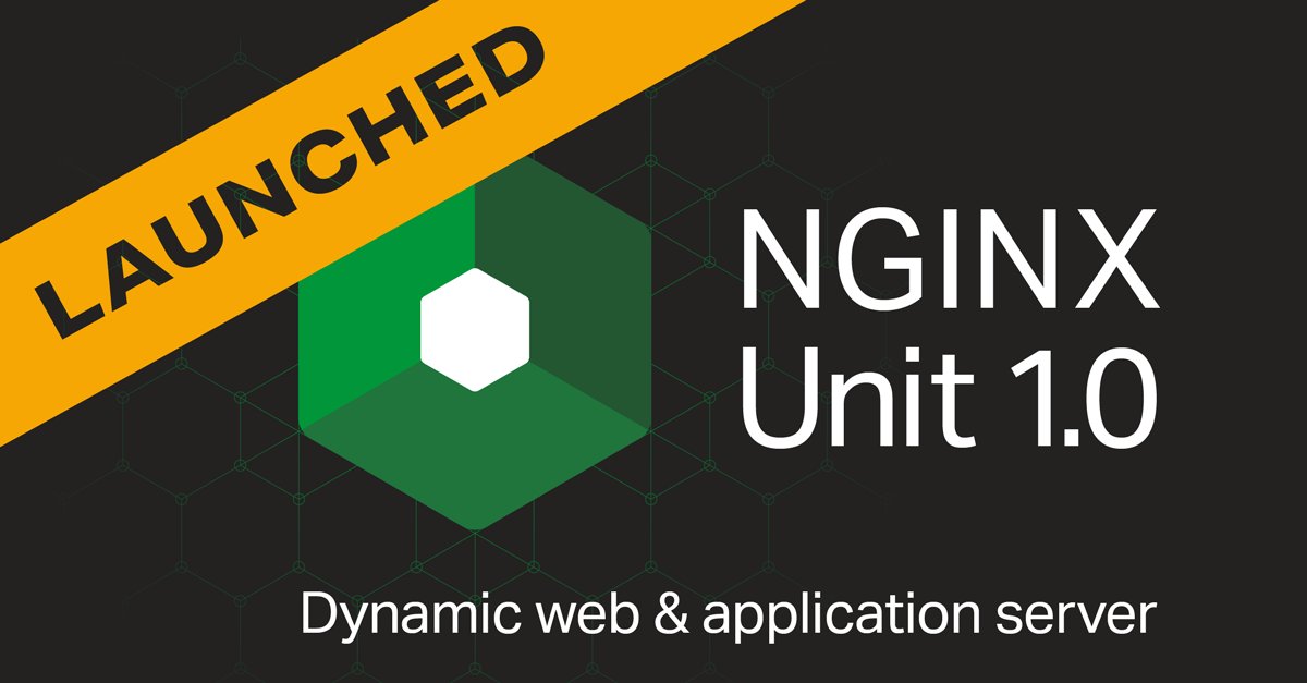 Today, April 12th, marks a significant milestone in the development of NGINX Unit, our dynamic web and application server. #NGINXUnit is production-ready nginx.com/blog/nginx-uni…