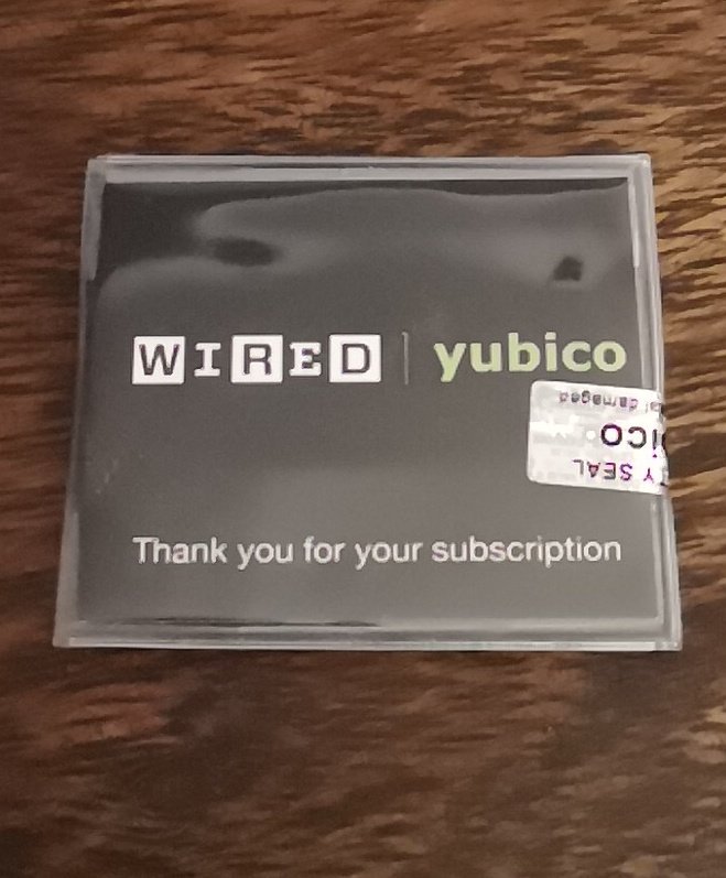 adambird79's tweet photo. My @WIRED @Yubico yubikey has arrived https://t.co/aA20sl3pCH