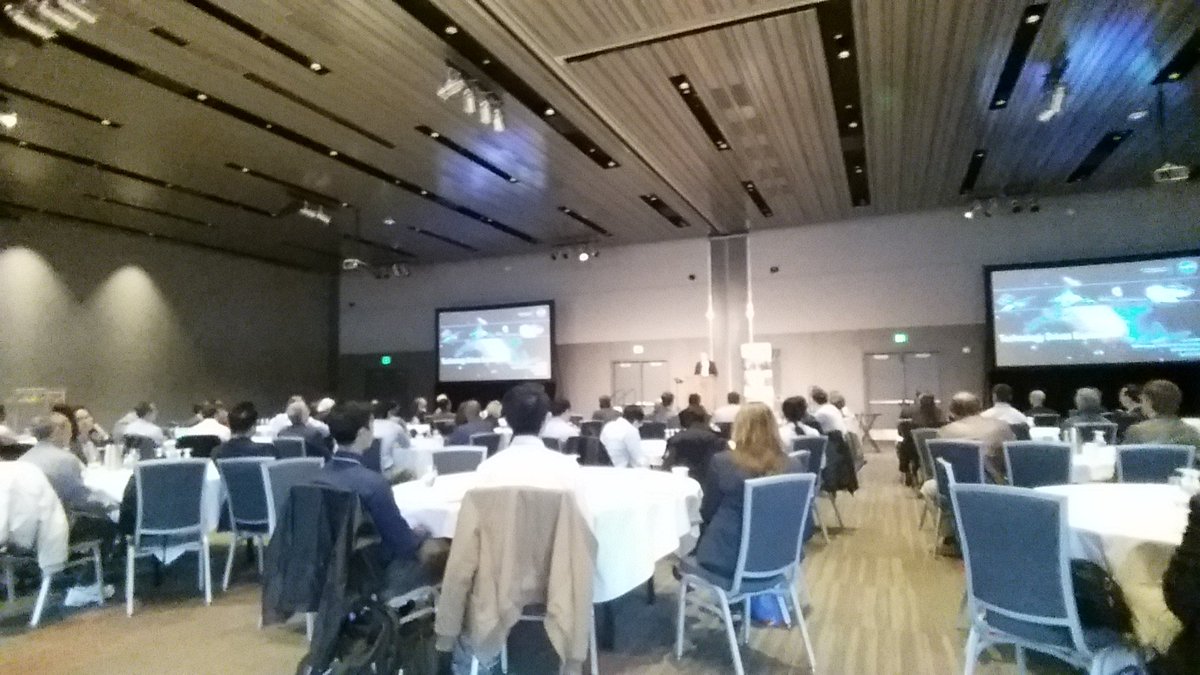 DavidField39's tweet photo. #JCATI meeting in Spokane today. Great @WSUVoiland representation. #NASA keynote speaker Chief Technologist David Seitz. #WSU https://t.co/27epWo9YWO