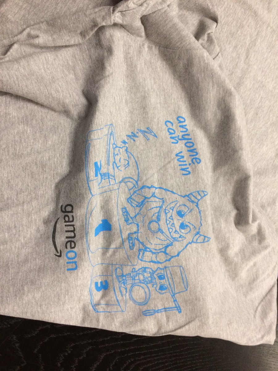 DavidScreative's tweet photo. Thank you for the very cool Amazon GameOn shirt πππ #GameOn @AmazonAppDev @Mariuxtheone #AmazonAppDev https://t.co/oYuHexIf6K