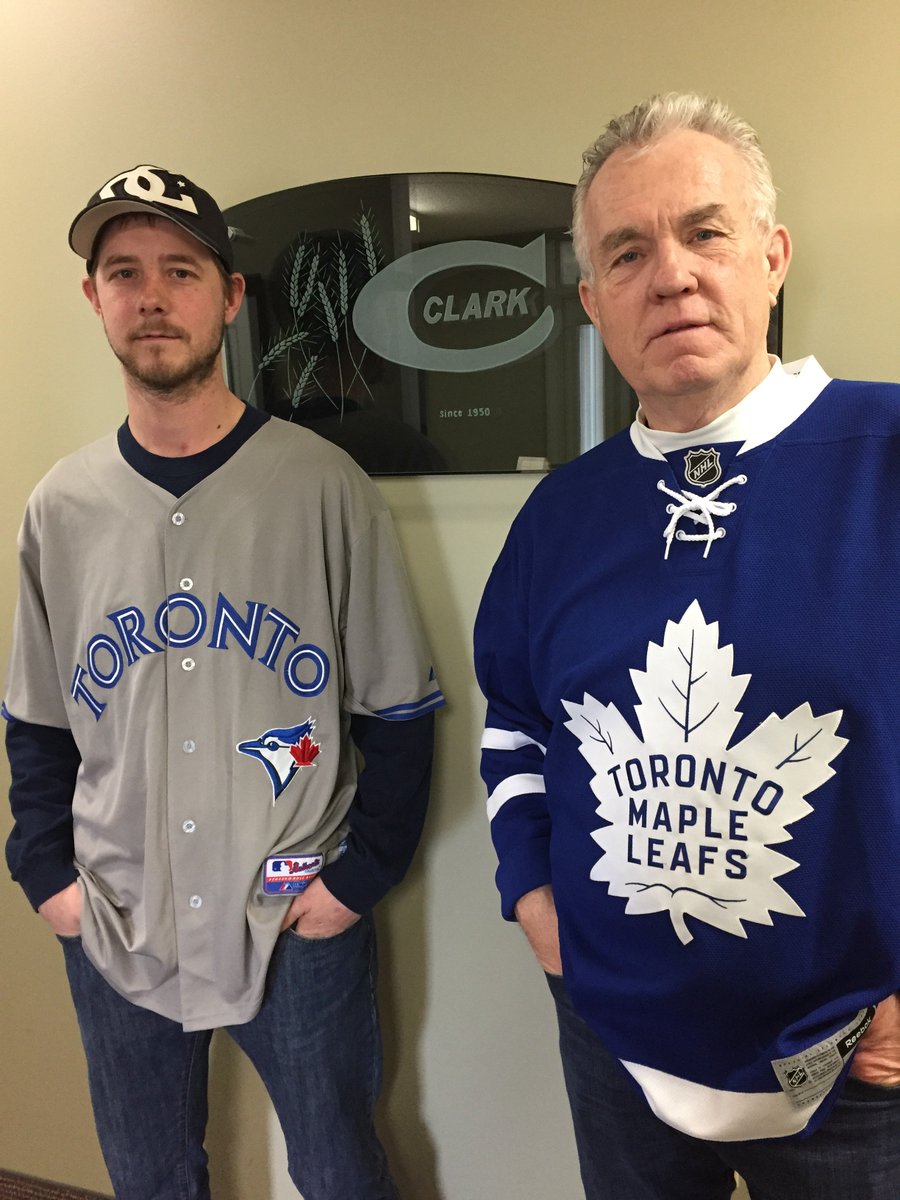 ClarkAgSystems's tweet photo. Near and far, our staff have sent in photos wearing their jerseys- we are proud to post every pic! #JerseyDay #jerseysforhumboldt #HumboldtStrong Dennis &amp; Josh at an install with the farmers (who are also participating!), Ron, Jamie, Paul and Don! https://t.co/EoKau7p9tq