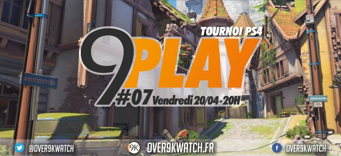Over9Kwatch's tweet photo. Joueurs #PS4, nous vous proposons un nouveau tournoi #Overwatch #9Play Vendredi 20 avril à 20h ! 🤜🤛
➡ Nouveauté : l'inscription se fait via Battlefy et vous pouvez vous inscrire en solo ! 💪
➡ Inscriptions : https://t.co/e1BQxomlDA https://t.co/VZM087rVRj