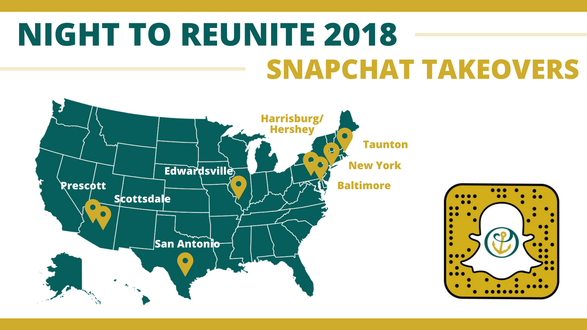 alphasigmatau's tweet photo. TONIGHT! Follow along on Snapchat as Sisters at eight different meetups across the country take over AΣ΀'s account for Night to Reunite! #ASTreunite https://t.co/cOEDqtczRK