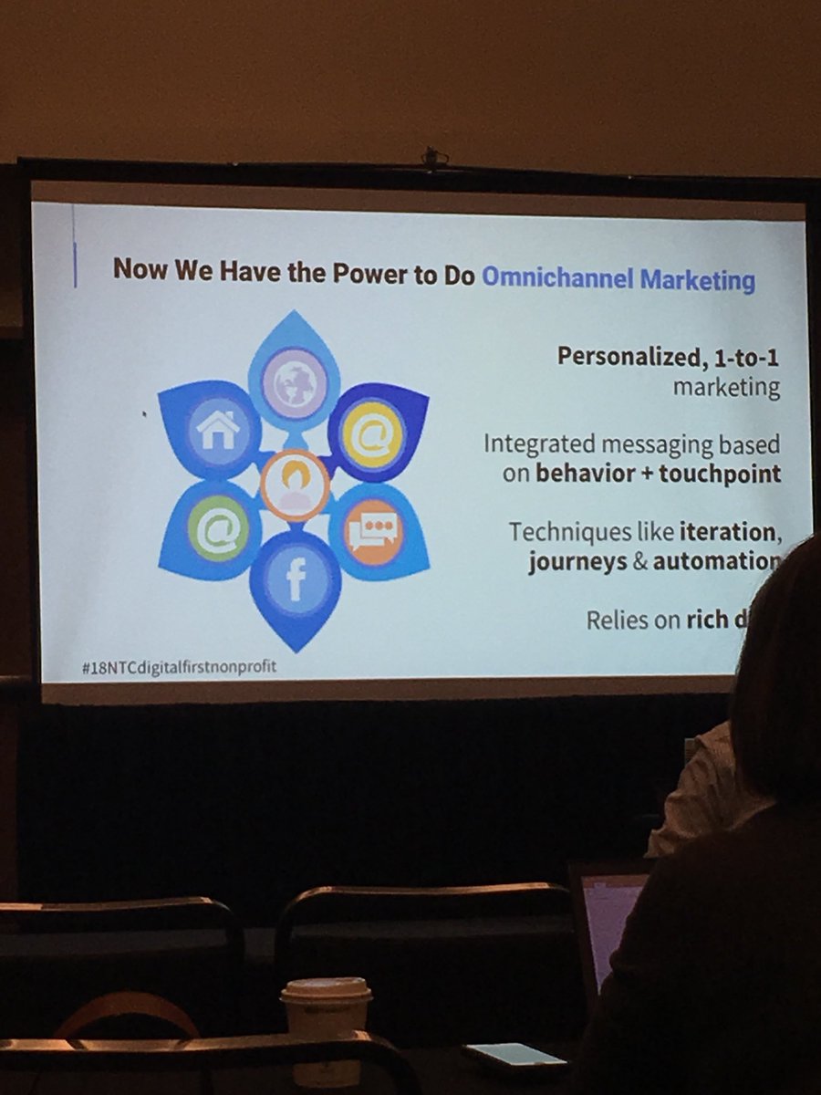 kellpartners's tweet image. Learning all about #omnichannelmarketing and how it relies on #richdata to increase #supportengagement from @mmfa @jacksonriver #18NTCdigitalfirstnonprofit #datanerds 🤓