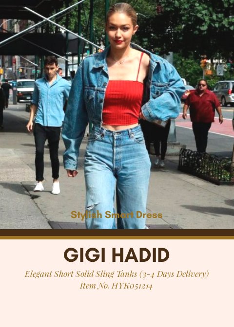 StylishSmartD's tweet photo. Item no. HPG040865
Style like Gigi Hadid with this Elegant Short Solid Sling Tanks (3-4 Days Delivery)
Order link: https://t.co/XdDIvzkHMZ
#fashion #onlineshopping #gigihadid #tank #denim #highwaist #short #jean #design #model #style https://t.co/XzWt9St2Sv