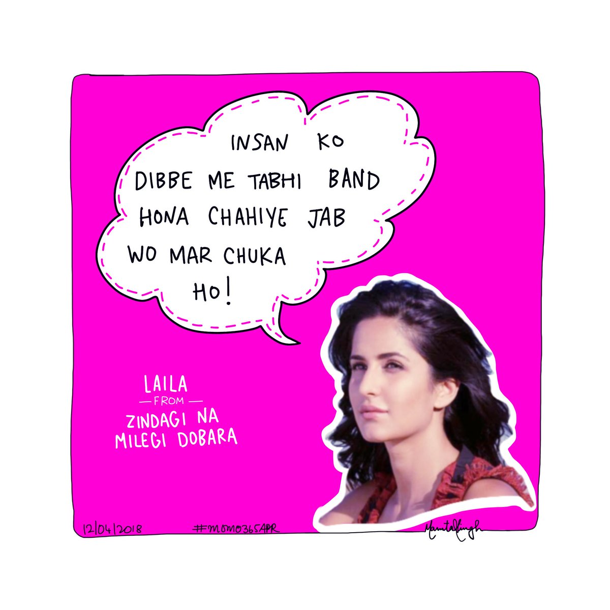 MamtaSinghArt's tweet photo. | 11 |
Just live !
@KatrinaKaifFB #zindaginamilegidobara #laila
.
#bollywoodfemaledialogues #momo365apr & #momo365year2018
.
#bollywood #femaledialogues #dialogues #bollywoodqueen #inspirational #motivation #illustration #doodling #drawing #ipadpro #procreate #art #arte https://t.co/33uLgNxFdt