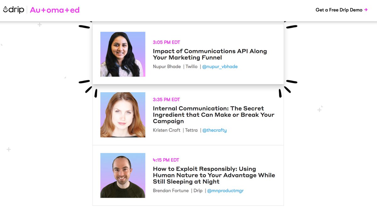 thecrafty's tweet photo. Join the #Automated18 conference by @getdrip in 20 minutes for my talk on Internal Communication for Marketing Teams https://t.co/yBws6MXg4Z https://t.co/vT435eHOZX