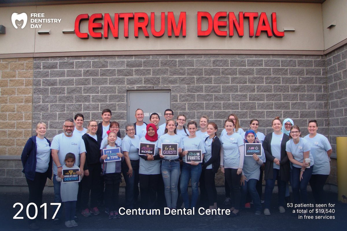Check out Centrum Dental in #Ottawa last year for their annual #FreeDentistryDay! #FDDCanada #Inspiration #Charity #Dental #DentistsCanada #GivingBack #DentalHero #Dentist #Dentists #Community #OttawaDentist