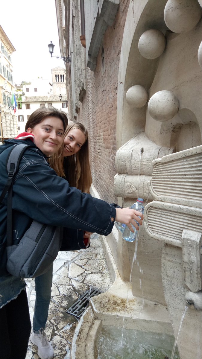 NewmanCollegeWA's tweet photo. Italian Tour Day 2: Students enjoyed visiting historical landmark sites including the Coliseum and Forum, the Trevi Fountain and Spanish steps #ShinethroughDiscovery #ItalianTour2018 #CulturalLearning https://t.co/vbzovIBPHG