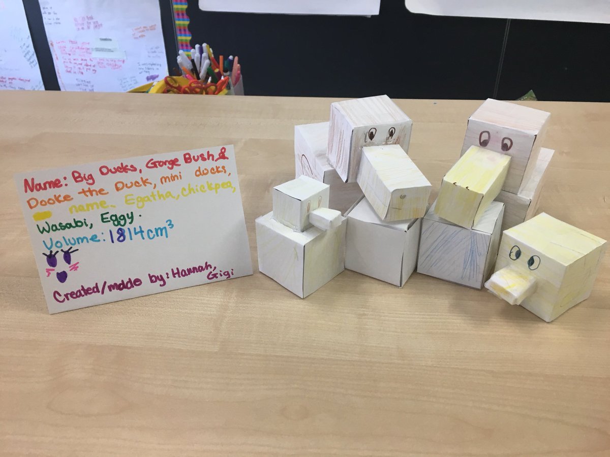 HarrisonASIJ's tweet photo. Such creativity as we created 3D shapes and calculated the volume! https://t.co/rBIo4rKVb0