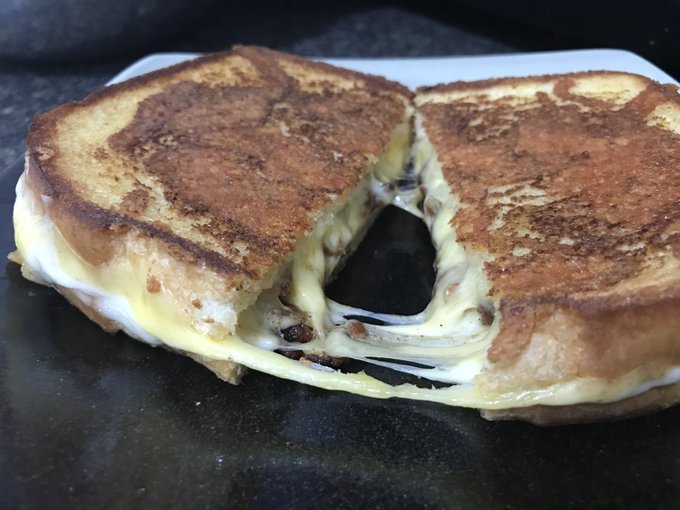 Life is short, eat the sandwich...with bacon.  #NationalGrilledCheeseDay #dinnerisserved #fatkidstatus<a href="/tag/dinnerisserved"class="tags"><span>#dinnerisserved</span></a><a href="/tag/fatkidstatus"class="tags"><span>#fatkidstatus</span></a><a href="/tag/nationalgrille"class="tags"><span>#nationalgrille</span></a>