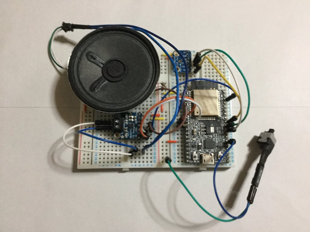ESP32(M5Stackも)にマイクとスピーカーを付けるだけでAlexaになっちゃうんだよ〜〜 - posfie