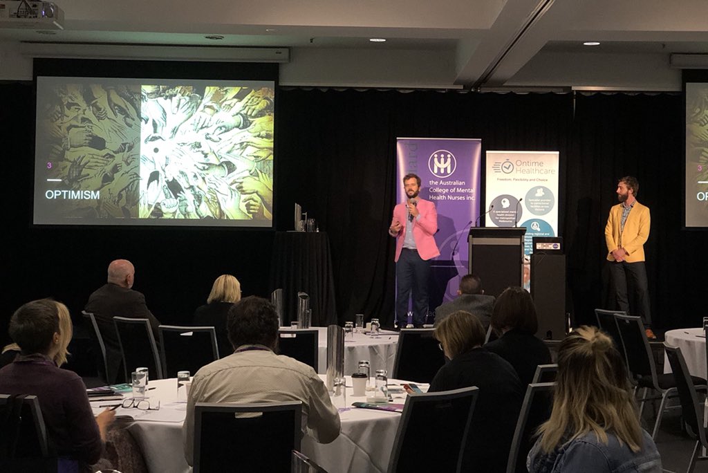 ACMHN's tweet photo. @future_crunch Ending on a high note with optimism #PMHC2018 #AreWeReadyfortheFuture https://t.co/2Ob4qFlPV9