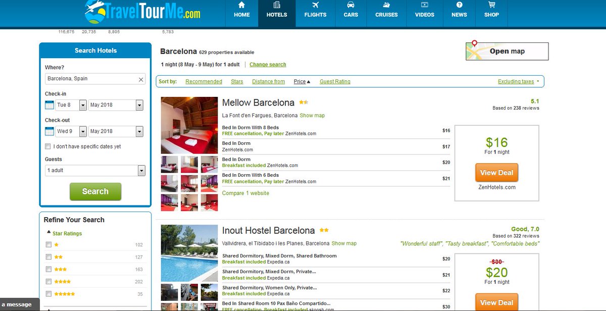 CheapFlyME's tweet photo. Hotels Youth Hostels starting from $20 Barcelona Spain.
https://t.co/c0WmnkM12b

#Barcelona #Spain #CheapHotels #cheapflights #sbtc #girlstravel #travelpics #TTOT,#CruiseChat #NUTS #wegosolo #ratw #Expediachat #TNI #TourismChat #jsett #TravelSkills #italyChat #LuxChat #TMUChat https://t.co/lzrXEyvPyp