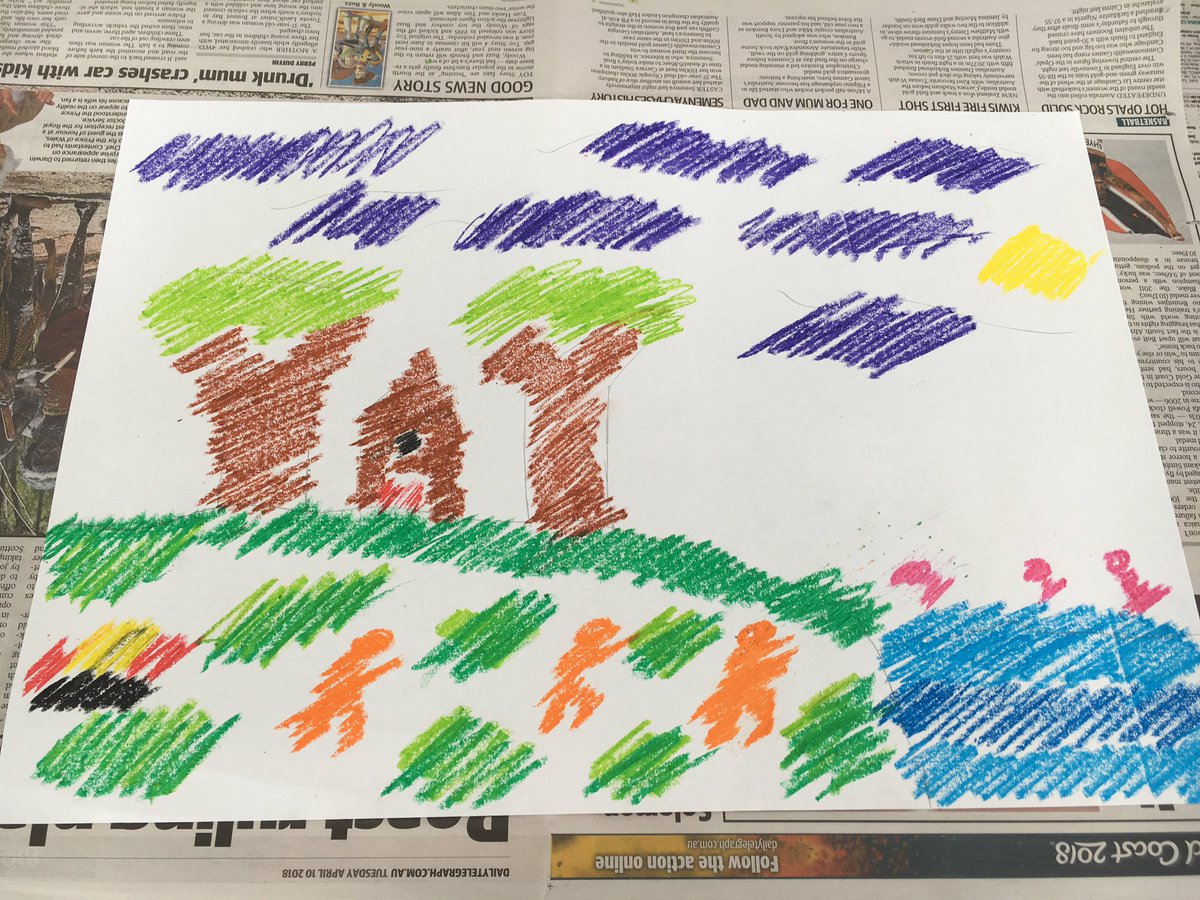 JarvisZochling's tweet photo. Completed this activity in EDSS on Tuesday where we had to draw the landscape of North Sydney pre-colonisation with oil pastels. Was a great activity and can be used in the classroom. #acuedu_p #imanoutstandingartist https://t.co/voaskBengQ
