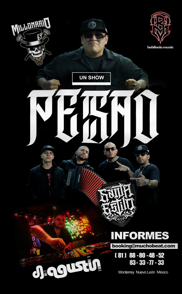 muchobeat's tweet photo. Nuevo show !!! #UNSHOWPESAO 💣 💣 💣 💣
@MILLONARIOBM + #SANTAESTILO + @djagustin
#gira2018 Cotiza tu evento. https://t.co/LtGvUYxG9u