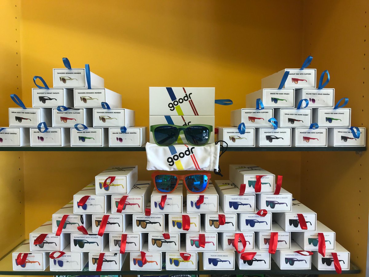 StinkyFeetAth's tweet photo. Come in and check out our amazing selection of @goodr sunglasses! They're the hottest item in the store, so don't wait! https://t.co/KqDiAHDpnq