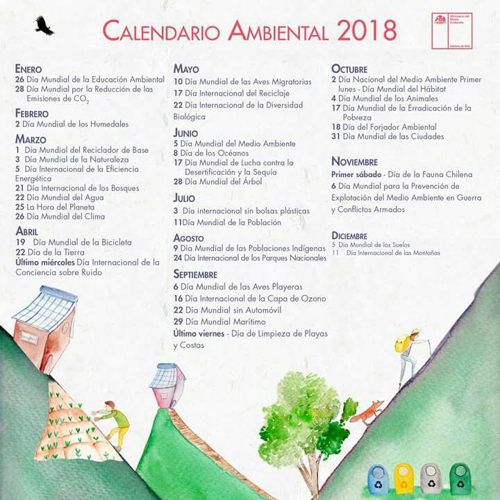 Revisa y apunta las fechas más importantes del #CalendarioAmbiental  📆 de 2018 bit.ly/2EIVnH7