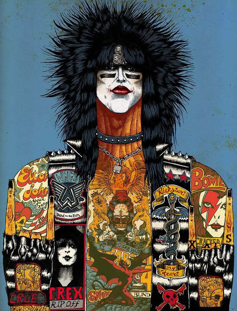 Great news today. My illustration of @NikkiSixx I did for @PlanetRockRadio magazine was selected to appear in the American Illustration 37 annual awards book! Thanks to @AmericanIllust and the jury! #illustration #art #drawing #americanillustration