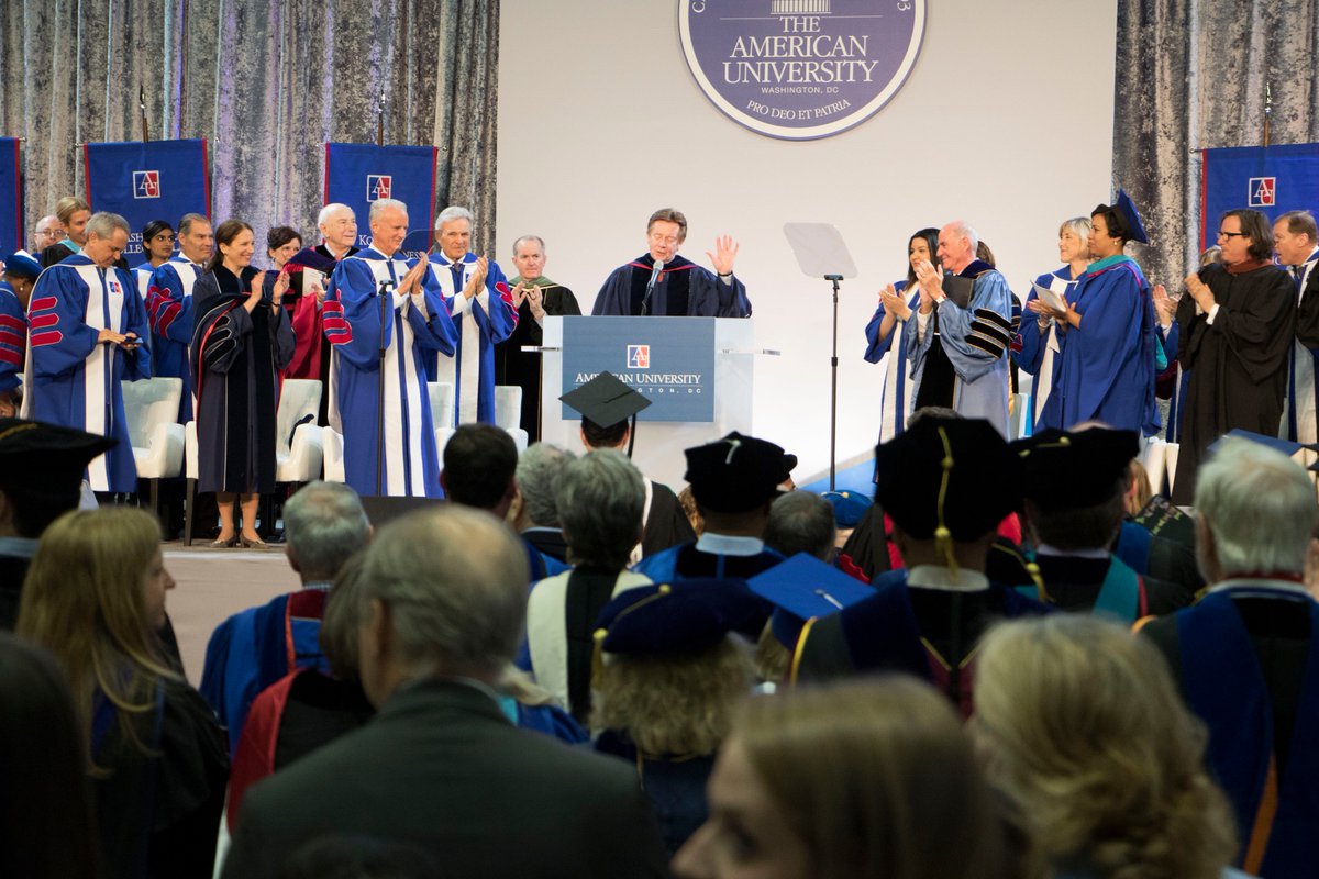 TheEagleOnline's tweet photo. Some shots of today's #AUInauguration of @SylviaBurwell. 📸: @AlyssaRotunno https://t.co/iFYD3HPLP1