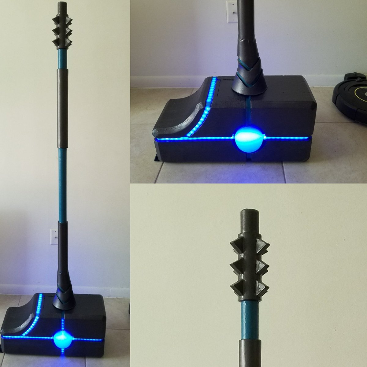 bd_characterlab's tweet photo. @MarvelChampions Ronan the Accuser hammer, life-size for my CoC style Ronan cosplay. #marvel @Marvel @TheRealStanLee @RAMaterials @adafruit @SmoothOn https://t.co/oqjxdxae6W
