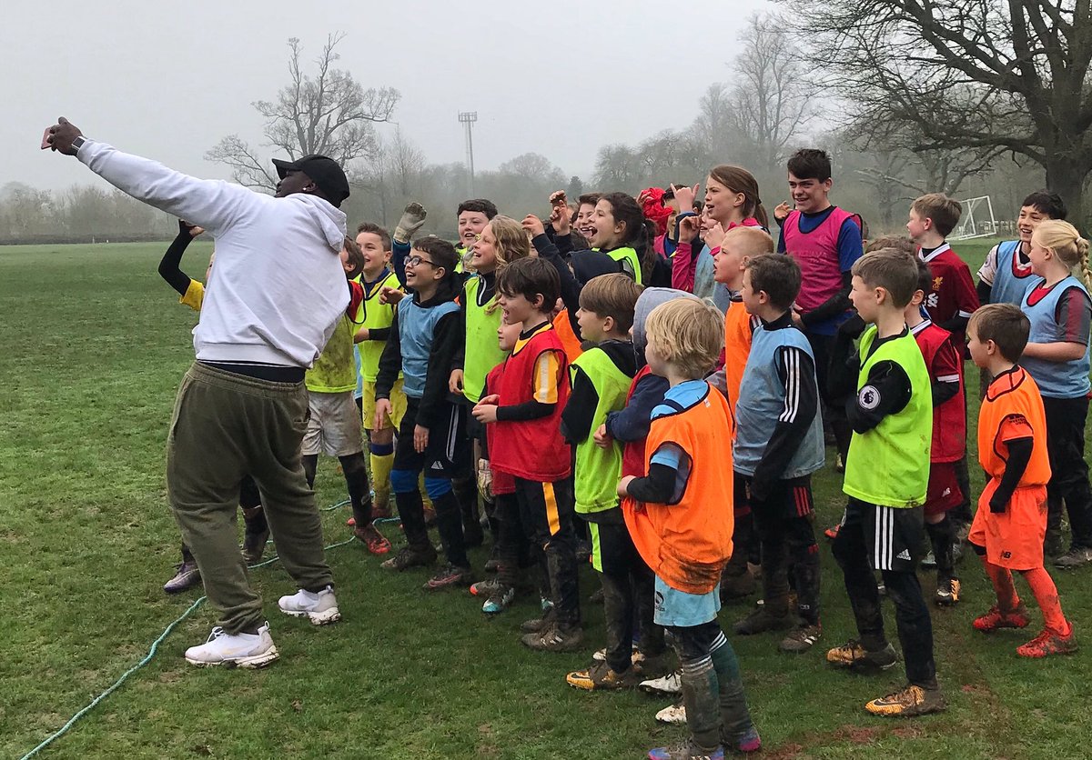 What an amazing finish to our Easter Camp! The appearance of <a href="/daRealAkinfenwa/">daRealAAkinfenwa</a> 'TheBeast' was positive &amp; full of good vibes. We laughed &amp; had lots of fun! Bayo is a great role model &amp; absolute pleasure to be around, answering questions &amp; inspiring the next generation! #Beastmode