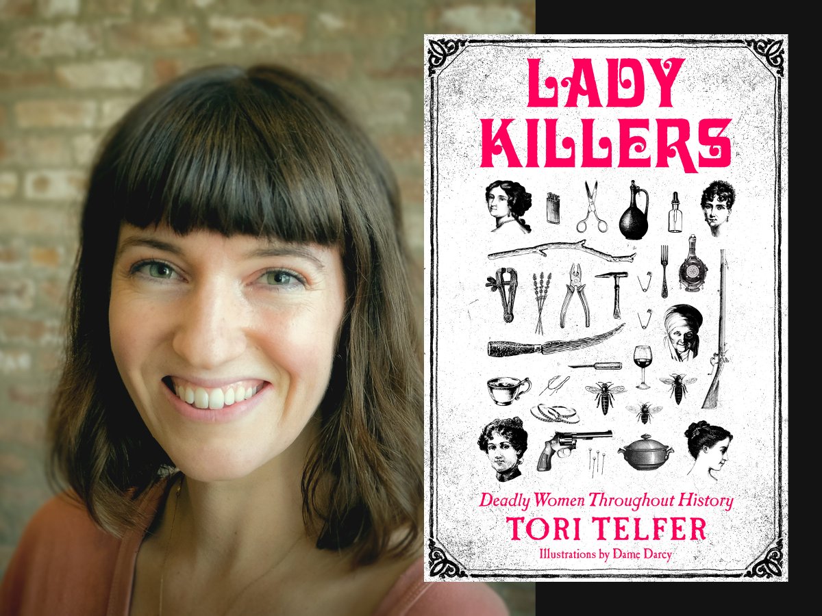 ahml's tweet photo. Join author #ToriTelfer as she discusses #LadyKillers, her book about female serial killers and their crimes through the ages. Dive into the stories of these women and learn about Telfer's process as a writer. Tuesday, 4/17, 7:30-9 pm. Register: https://t.co/JrPcVXuo1c #LitMonth https://t.co/4s1XGkT0ih