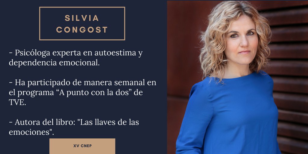 cnep__xxiii's tweet photo. 🥁 La última ponente que queda por presentar es Silvia Congost, psicóloga experta en autoestima y dependencia emocional 🧠.
Y con Silvia acaba la gran lista de ponentes que nos acompañará durante el #XVCNEP 💪🏻🤗👀💃🏻#YoSoyXVCNEP #AbriendoMentes #RompiendoBarreras https://t.co/BRbmdyfeLC