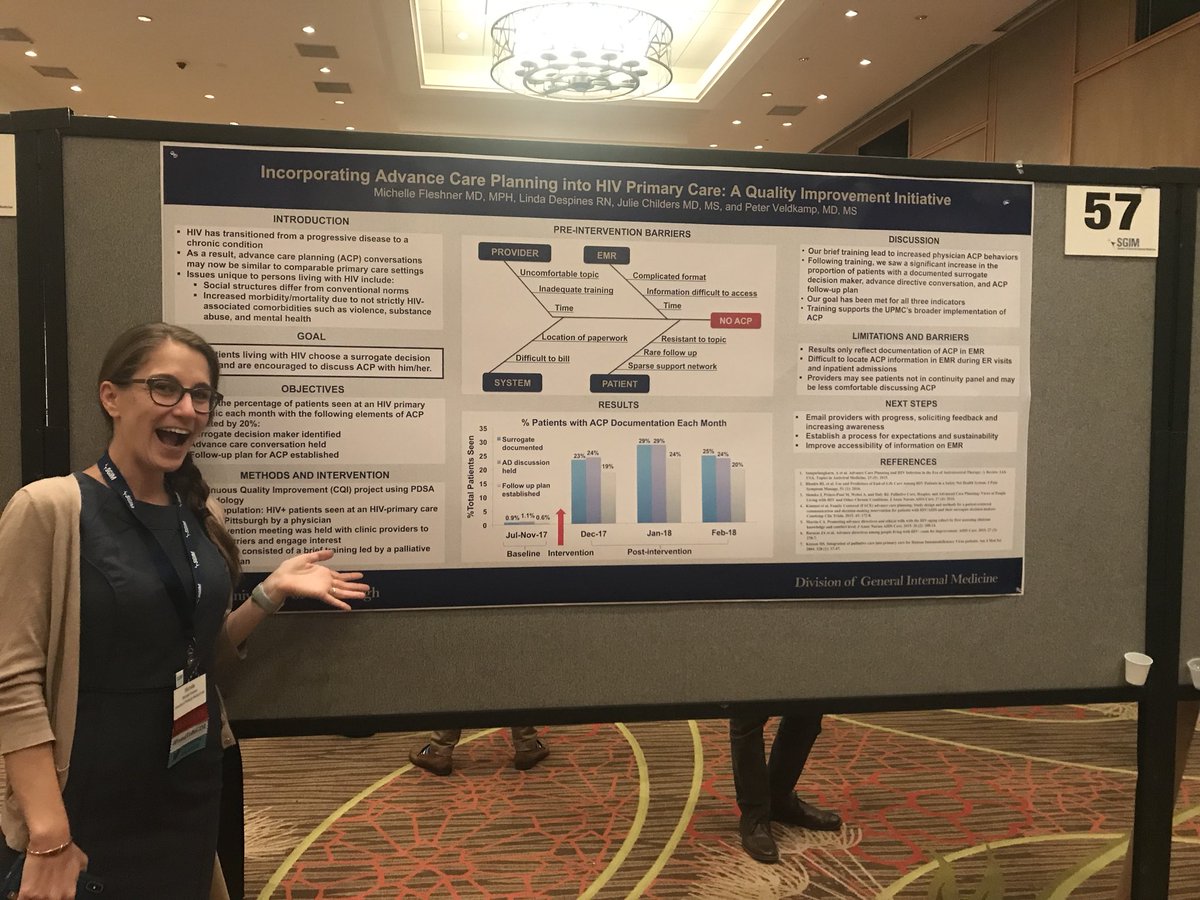 PittIMChiefs's tweet photo. #LifeChangingResidents presenting posters in Innovations in Clinical Practice #SGIM18 @PittIMPD https://t.co/kooHdg0h0F