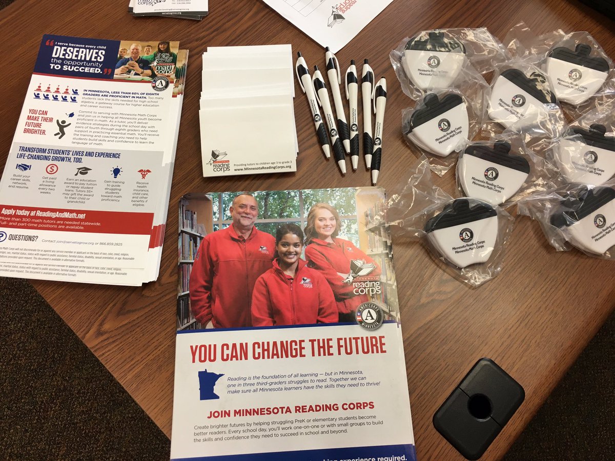ChristaMoszer's tweet photo. Come visit me at the DL Workforce Center Job Fair today to learn more about @MNReadingCorps @MNMathCorps and how you can make a difference! https://t.co/YxEJyY4TD4