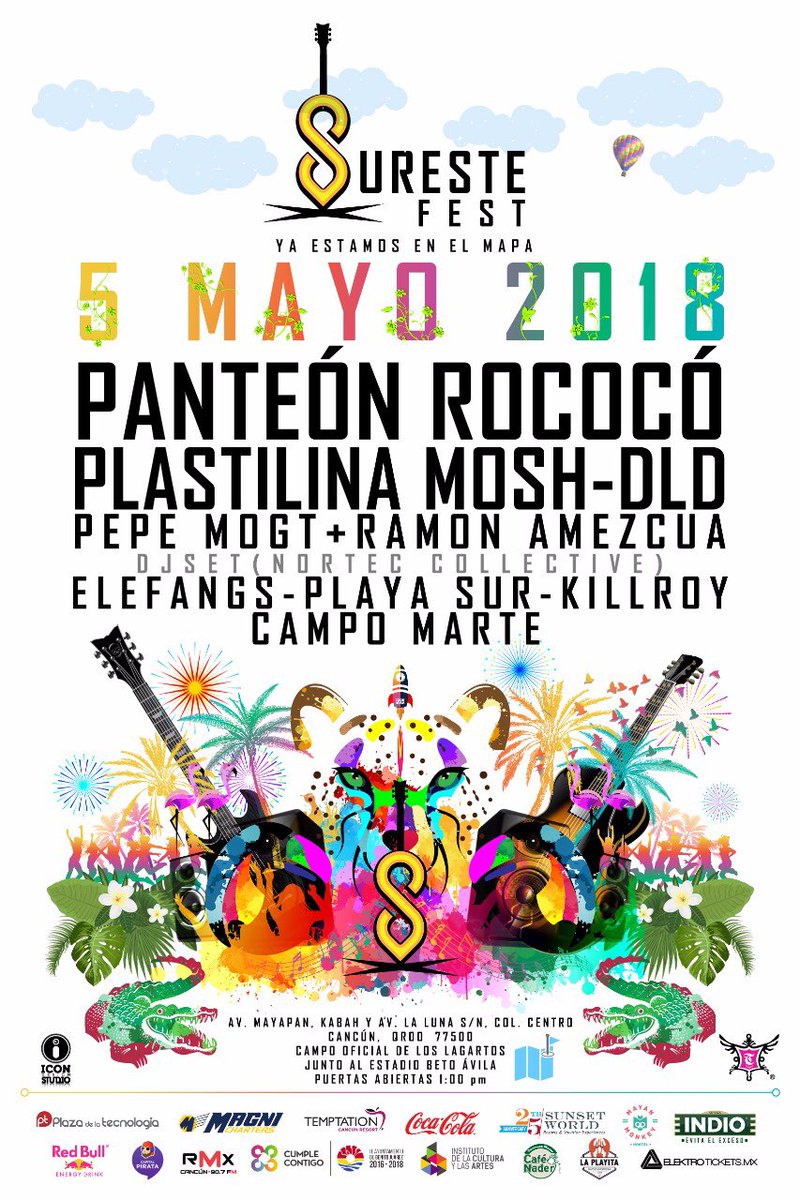#Cancun 

No lo olvides!

...nos vemos el 5 de Mayo en el <a href="/surestefest/">Sureste Festival</a> 💥💥💥💥

#yaestamosenelmapa