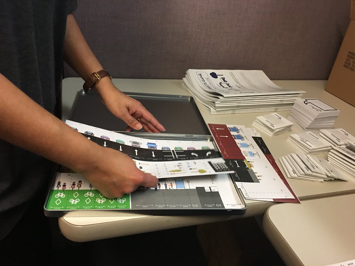 TCATonline's tweet photo. IT’S HERE! Complete Streets Game, Version 2.0! We’re packing up snazzy tins of magnets, instruction books and challenge cards so you can re-imagine your street! #CompleteStreetsGame #bikeTO #walkTO  https://t.co/9iuniJrjxV https://t.co/MptBWpjRTW