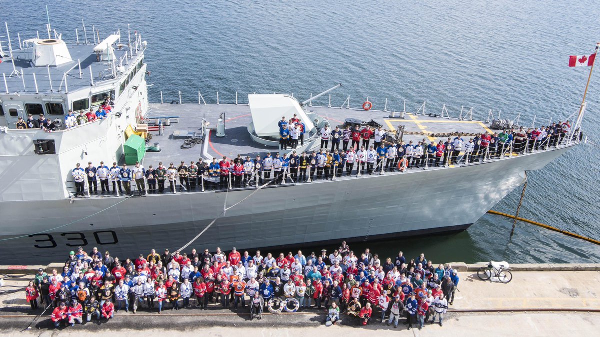 tomorrowmoro's tweet photo. Humboldt proud at the Halifax Naval Dockyard today. #navaldockyard #fmfcs #humboldt #HumboldtBroncos https://t.co/vA0dxasa8l