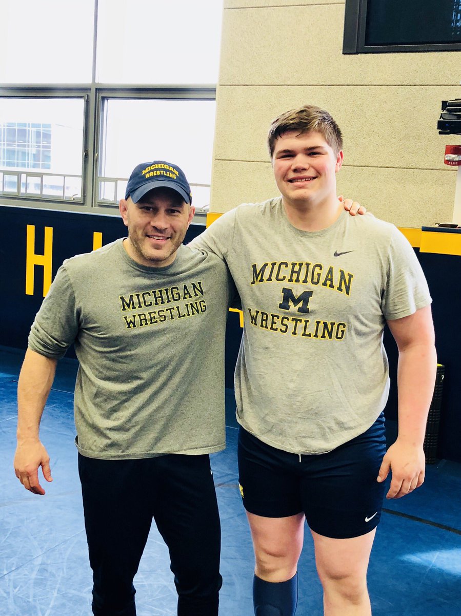 Well done <a href="/ZacheryNemec/">Zachery Nemec</a> on earning and setting the new <a href="/umichwrestling/">Michigan Wrestling</a> deadlift record at 520!  #GoBlue