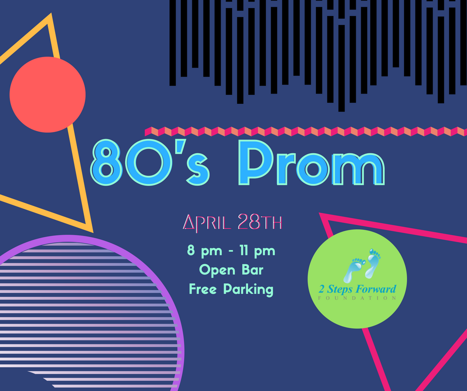 2_StepsForward's tweet image. It is #ThrowbackThursday! Since our #80sProm is a throwback event, we are going to throwback to our early bird prices, today ONLY! Last chance to get your tickets at $10 off! Get your tickets at buff.ly/2G6xgjG and use coupon code THROWBACK today! #2steps #tbt #earlybird