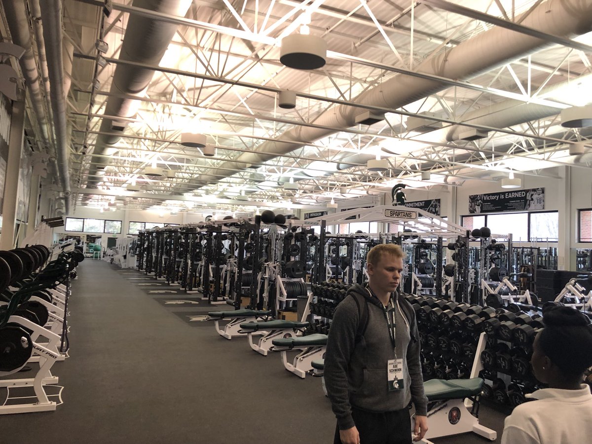 schwinnabe1's tweet photo. Fantastic day at Michigan State! Thank you @SpartanFBstaff for having me out. Excited to come back in the summer! https://t.co/c18nW7j92t