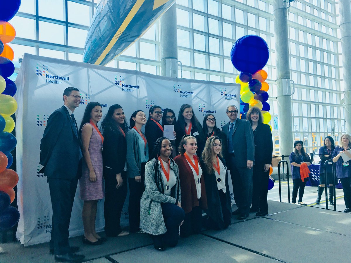 SHA_SciRes's tweet photo. Congratulations to our students who won first place for their presentation (and $2000) at the Northwell Health Spark! Challenge Mock Career Fair today! https://t.co/HACnGi8D8J