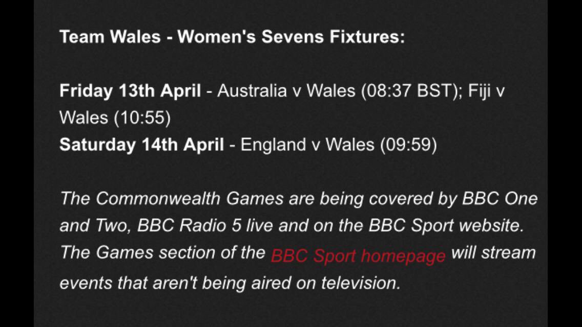 DarylMorgan_1's tweet photo. Massive good luck @TeamWales Womens 7s tomorrow morning. Looking forward to seeing the @Scarlets_Ladies contingent tear it up!! @SionedHarries @HannahJones_12 @joyce_jaz @lucypacker_ @_BethanLewis #Believe #Cymru 🏴󠁧󠁢󠁷󠁬󠁳󠁿🏉 #GC2018RugbySevens https://t.co/PIQwGrkZUs