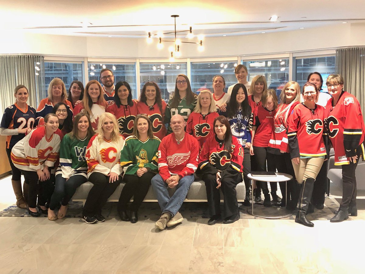 FieldLaw's tweet photo. Our #YYC and #YEG teams proudly wear our #JerseysForHumboldt to honour the #HumboldtBroncos and all those impacted. #HumboldtStrong https://t.co/9eGz8kDljb